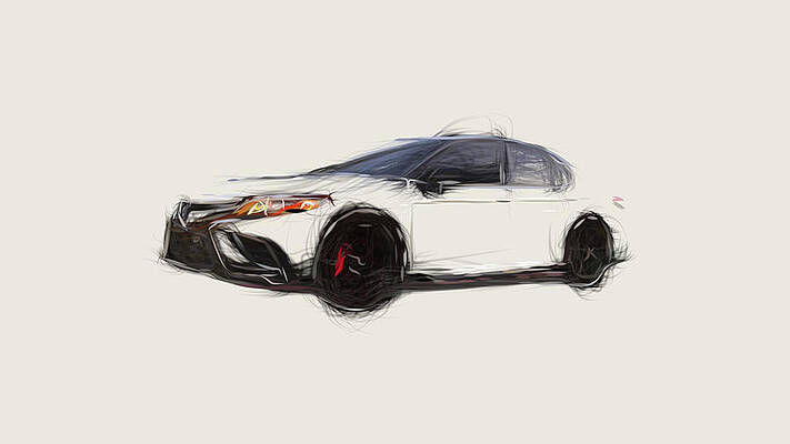 Toyota Camry TRD Car Drawing by CarsToon Concept Toyota Camry TRD Car Drawing by CarsToon Concept