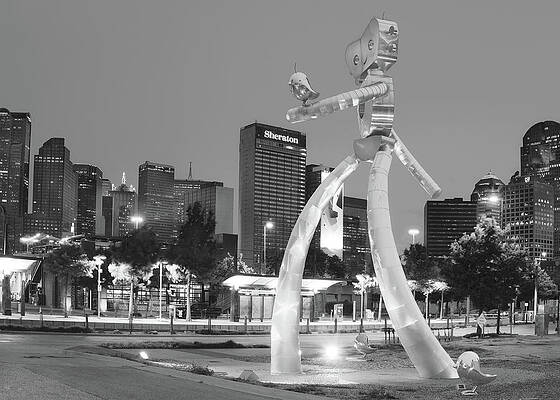 Traveling Man Dallas Monochrome 061820 by Rospotte Photography Traveling Man Dallas Monochrome 061820 by Rospotte Photography