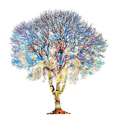 Tree Design 199 by Lucie Dumas Tree Design 199 by Lucie Dumas