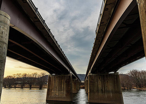 Tri-States Bridge - NY, PA, NJ by Amelia Pearn Tri-States Bridge - NY, PA, NJ by Amelia Pearn