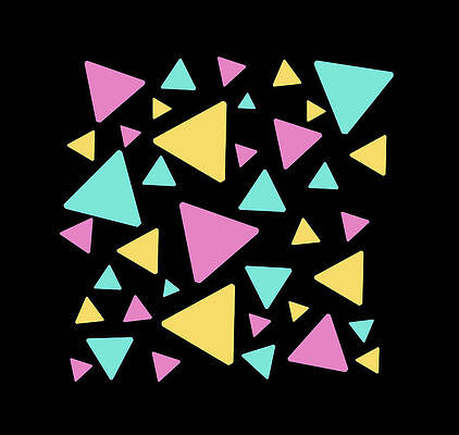 Wall Art - Digital Art - Triangle Confetti with Transparent Background by Ali Baucom