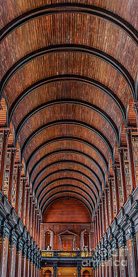 Wall Art - Photograph - Trinity college library Dublin Triptych part 2 by Delphimages Photo Creations