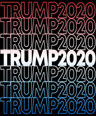 Wall Art - Digital Art - Trump 2020 Retro Donald Trump for President by Flippin Sweet Gear