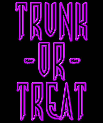 Wall Art - Digital Art - Trunk Or Treat Halloween by Flippin Sweet Gear
