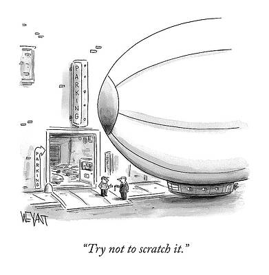 Wall Art - Drawing - Try Not To Scratch It by Christopher Weyant