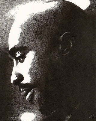 Wall Art - Drawing - Tupac Shakur by Mark Baranowski