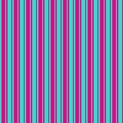 [ Thumbnail: Turquoise and Violet Colored Stripes/Lines Pattern Acrylic Print ]