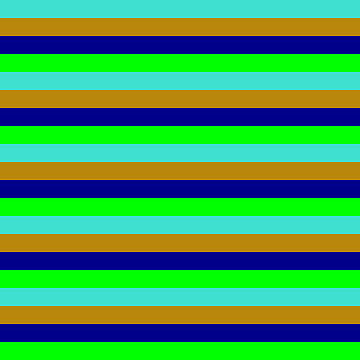 [ Thumbnail: Turquoise, Dark Goldenrod, Dark Blue, and Lime Colored Lined/Striped Pattern Duvet Cover ]