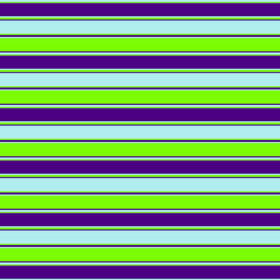 [ Thumbnail: Turquoise, Green, and Indigo Colored Stripes Pattern Acrylic Print ]