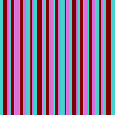 [ Thumbnail: Turquoise, Maroon, and Orchid Colored Lined/Striped Pattern Wood Print ]