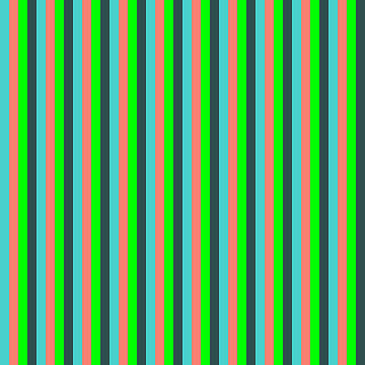 [ Thumbnail: Turquoise, Salmon, Lime, and Dark Slate Gray Colored Stripes Pattern Duvet Cover ]