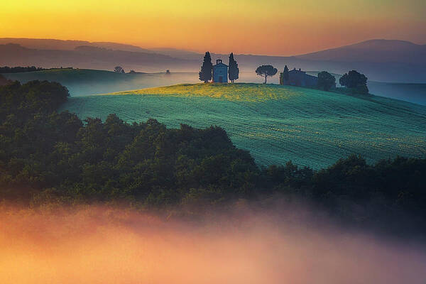 Wall Art - Photograph - Tuscany Church  by Evgeni Dinev