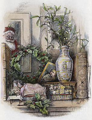 Wall Art - Photograph - CHRISTMAS - 'Twas the night before Christmas...' by Thomas Nast
