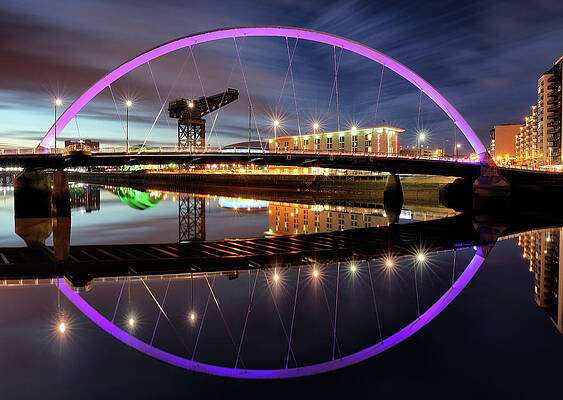 Wall Art - Photograph - Twilight Bridge by Grant Glendinning