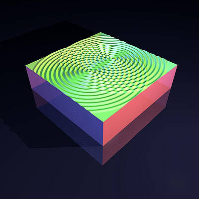 TWO CIRCULAR WAVES INTERFERING by Russell Kightley TWO CIRCULAR WAVES INTERFERING by Russell Kightley