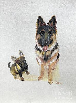 Two Dogs by Christine Lathrop Two Dogs by Christine Lathrop