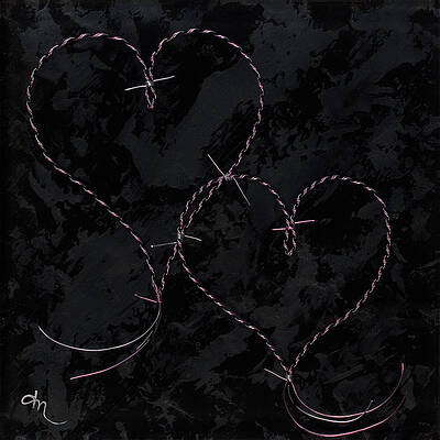 Two Hearts Barbed Violet by Tamara Nelson Two Hearts Barbed Violet by Tamara Nelson
