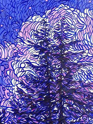 Two Pines in the Neighborhood by Therese Legere Two Pines in the Neighborhood by Therese Legere