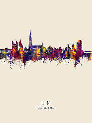 Ulm Germany Skyline #21 by Michael Tompsett Ulm Germany Skyline #21 by Michael Tompsett