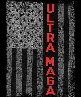 Wall Art - Digital Art - Ultra Maga US Flag by Flippin Sweet Gear