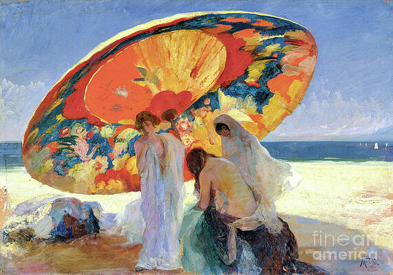Under the Parasol by LLuis Masriera Roses