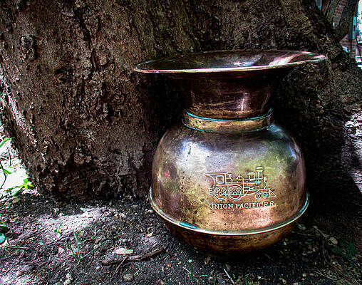 Wall Art - Photograph - Union Pacific RR Spittoon by W Craig Photography