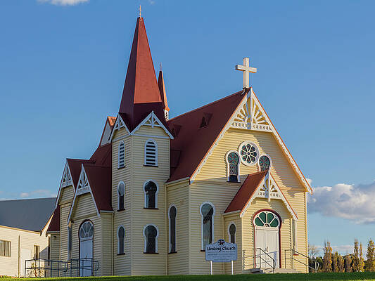 Wall Art - Photograph - Uniting Church, Penguin, Tasmania, Australia by Elaine Teague