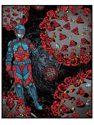 Wall Art - Digital Art - Untitled #8 from the New Gods Series by Christopher W Weeks