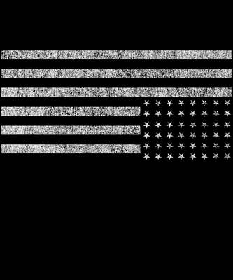 Wall Art - Digital Art - Upside Down Flag US Retro by Flippin Sweet Gear