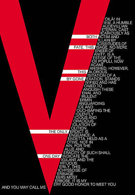 V for Vendetta Speech Canvas Print by Joshua Kennedy