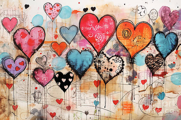 Make Love Heart Canvas Wall Art for Valentine's Day: Homemade Butterfly  Heart Picture