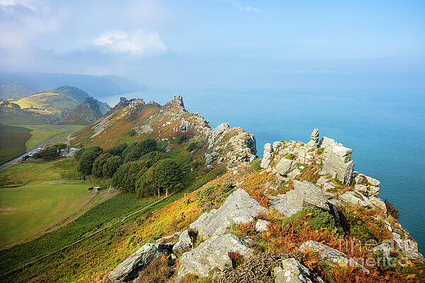 Wall Art - Photograph - Valley of the Rocks in Exmoor National park near Lynton, Devon, England by Neale And Judith Clark