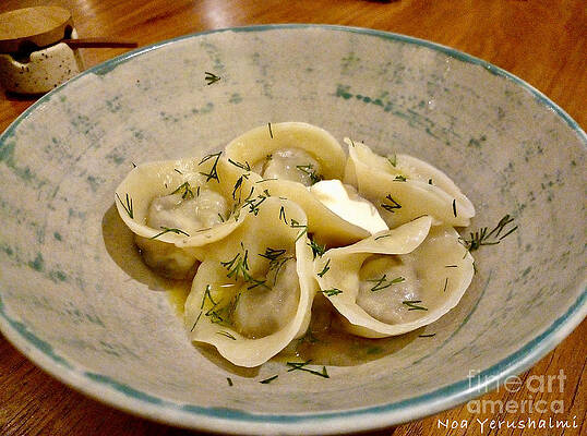 Vareniki in Bowl and Sour Cream by Noa Yerushalmi Vareniki in Bowl and Sour Cream by Noa Yerushalmi