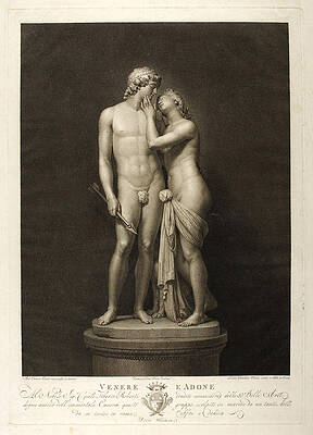 Venus and Adonis by Pietro Fontana Venus and Adonis by Pietro Fontana