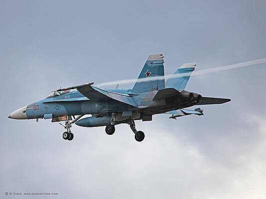 Wall Art - Photograph - VFC-12 F/A-18C Hornet 00 on approach to 23 R NTU by Custom Aviation Art