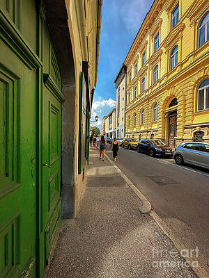 Wall Art - Photograph - Vibrant Maribor Street by Leslie Brashear