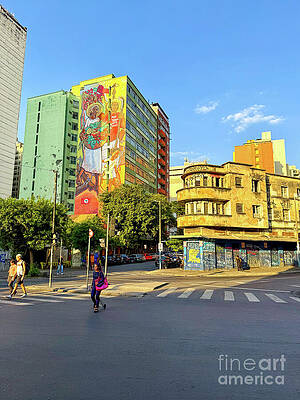 Wall Art featuring the photograph Vibrant Urban Street by Leslie Brashear