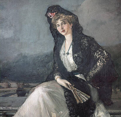 Wall Art - Painting -  Victoria Eugenia de Battenberg y de Borbon  Konigin von Spanien  1887-1969  Queen Victoria Eugenie  by Victoria Eugenia De Battenberg Y De Borbon Konigin Von Spanien   Queen Victoria Eugenie Joaquin Soro