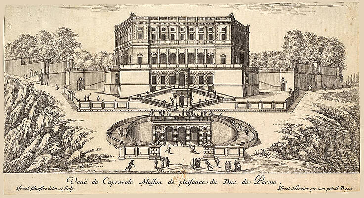 View of Caprarola Print by Israel Silvestre