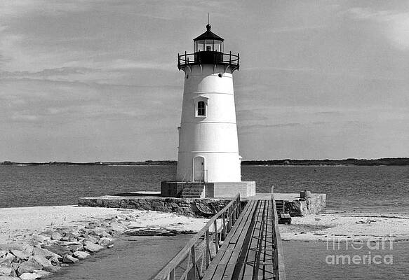 View of Edgartown Lighthouse, on Marthas Vineyard Island, Massachusetts circa 1953 by American School View of Edgartown Lighthouse, on Marthas Vineyard Island, Massachusetts circa 1953 by American School