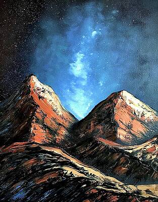 View Of From The Mountain Painting By Willy Proctor