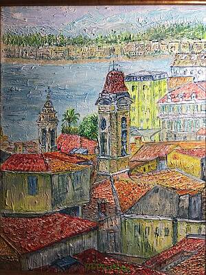 View of the Riviera from Old Cannes by Mimi Irwin