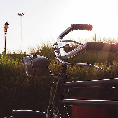 Vintage bicycle in the sun - No people photography by Farzad Frames Vintage bicycle in the sun - No people photography by Farzad Frames