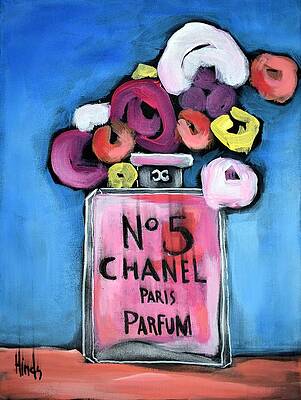 ready to hang wall art red chanel perfume bottle