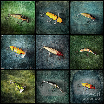 Vintage Fishing Lures 1 by Jarrod Erbe Vintage Fishing Lures 1 by Jarrod Erbe
