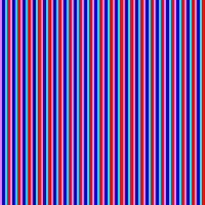 [ Thumbnail: Violet, Blue, Cyan, and Red Colored Lined/Striped Pattern Wood Print ]