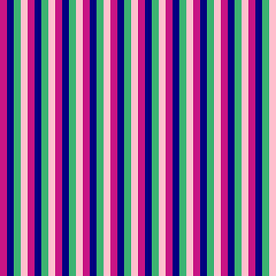 [ Thumbnail: Violet, Blue, Sea Green, and Pink Colored Lined/Striped Pattern Acrylic Print ]