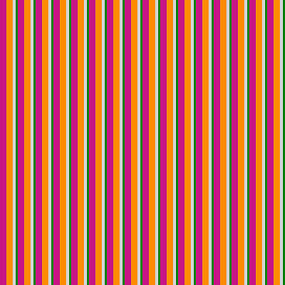 [ Thumbnail: Violet, Dark Orange, Light Grey, and Green Colored Lines/Stripes Pattern Acrylic Print ]