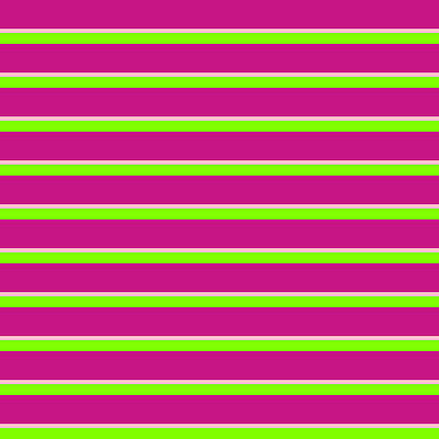 [ Thumbnail: Violet, Pink, and Chartreuse Colored Striped Pattern Acrylic Print ]
