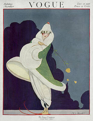 VOGUE DECEMBER MAGAZINE COVER Wall ART Decor Fashion VINTAGE POSTER 1900'S 1916 